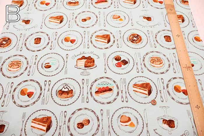 Cotton Oxford Fabric - Chocolatic memory - Sweets